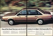 1983 Vw Volkswagen Quantum Original 2-page Advertisement Print Art Car Ad J662a
