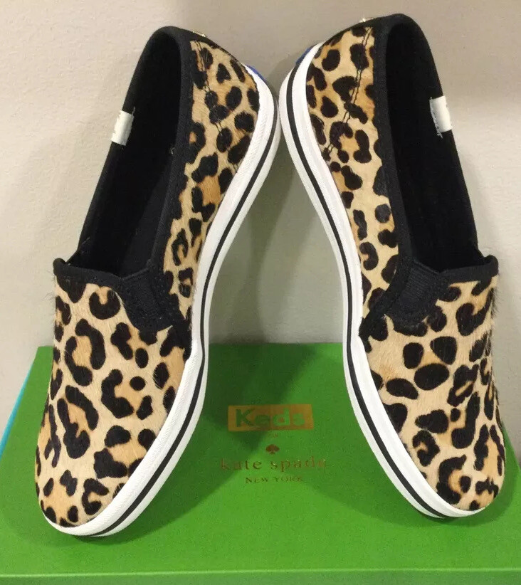Sneakers Kate Spade New York doppio ponte Leo Pony marrone vitello rigido Wmns taglia US 6