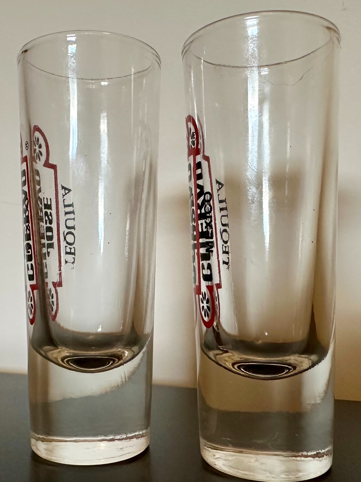 2 x Jose Cuervo Tequila Long Shot Glasses eBay