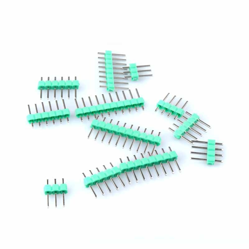 50Pcs 2.54mm 1*3/4/5/6/7/8/10Pin PCB Male Pin Header Strip