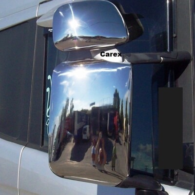 SCANIA CHROME MIRROR COVER 1998-2016 4 pcs '' SUPER POLISHED STAINLESS STEEL'' 