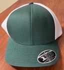 Pacific Headwear Trucker Green White Flexfit Baseball Hat Snapback One Size New