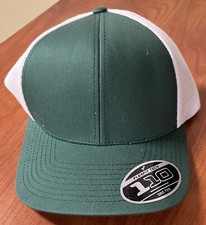 Pacific Headwear Trucker Green White Flexfit Baseball Hat Snapback One Size New