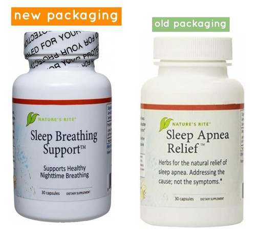 3 pack NEW Sleep Apnea Relief no more CPAP 30 Capsules Natures Rite - 第 2/4 張圖片