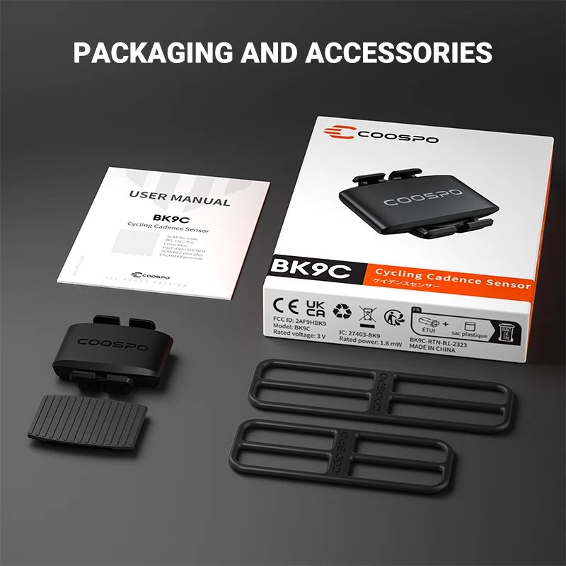 CooSpo Fahrrad Geschwindigkeitssensor Trittfrequenz Dual Sensor ANT+Für Wahoo - Bild 2 von 4