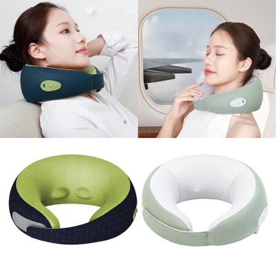 Neck Pillow Heated Neck Support Pillow Portable Rechargeable Electric Travel