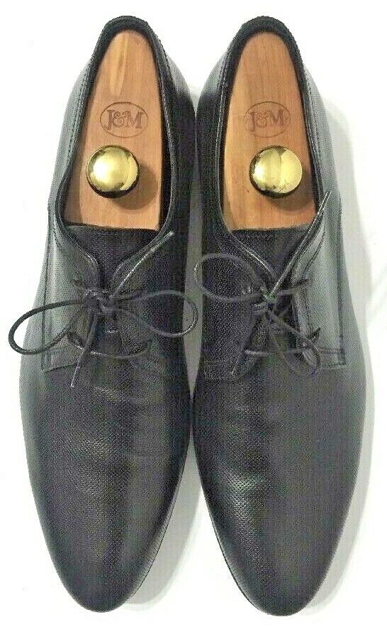 The Rail Vegas Oxford Dress Shoes Perforated Plain Toe Black  display picture 1