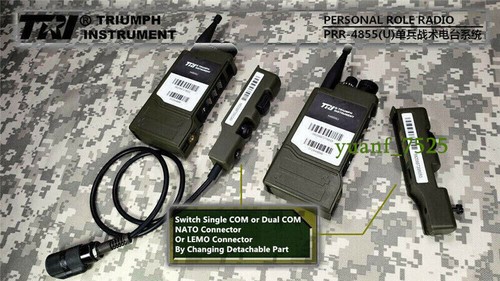 TRI PRR 4855U(S) Connettore NATO singolo Com radio tattica esercito britannico PRC-148/152 - Foto 11 di 13