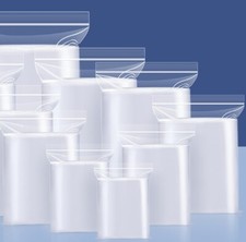Clear Zip Seal Plastic Bags Jewelry Zipper Top Lock Reclosable Baggies 2 Mil