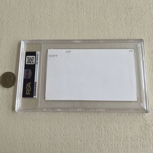 Ed Barnowski Signed Index Card 3x5 PSA Slabbed Graded NM Baltimore Orioles - Picture 2 of 2