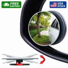 2 Blind Spot Mirrors Round Hd Glass Convex 360 Side Rear View Mirror For Car 2 Blind Spot Mirrors Round Hd Glass Convex 360 Side Rear View Mirror For Car