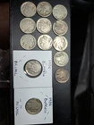 U.S. 90% Silver Buffalo Nickels Lot of 13 Circulated Coins