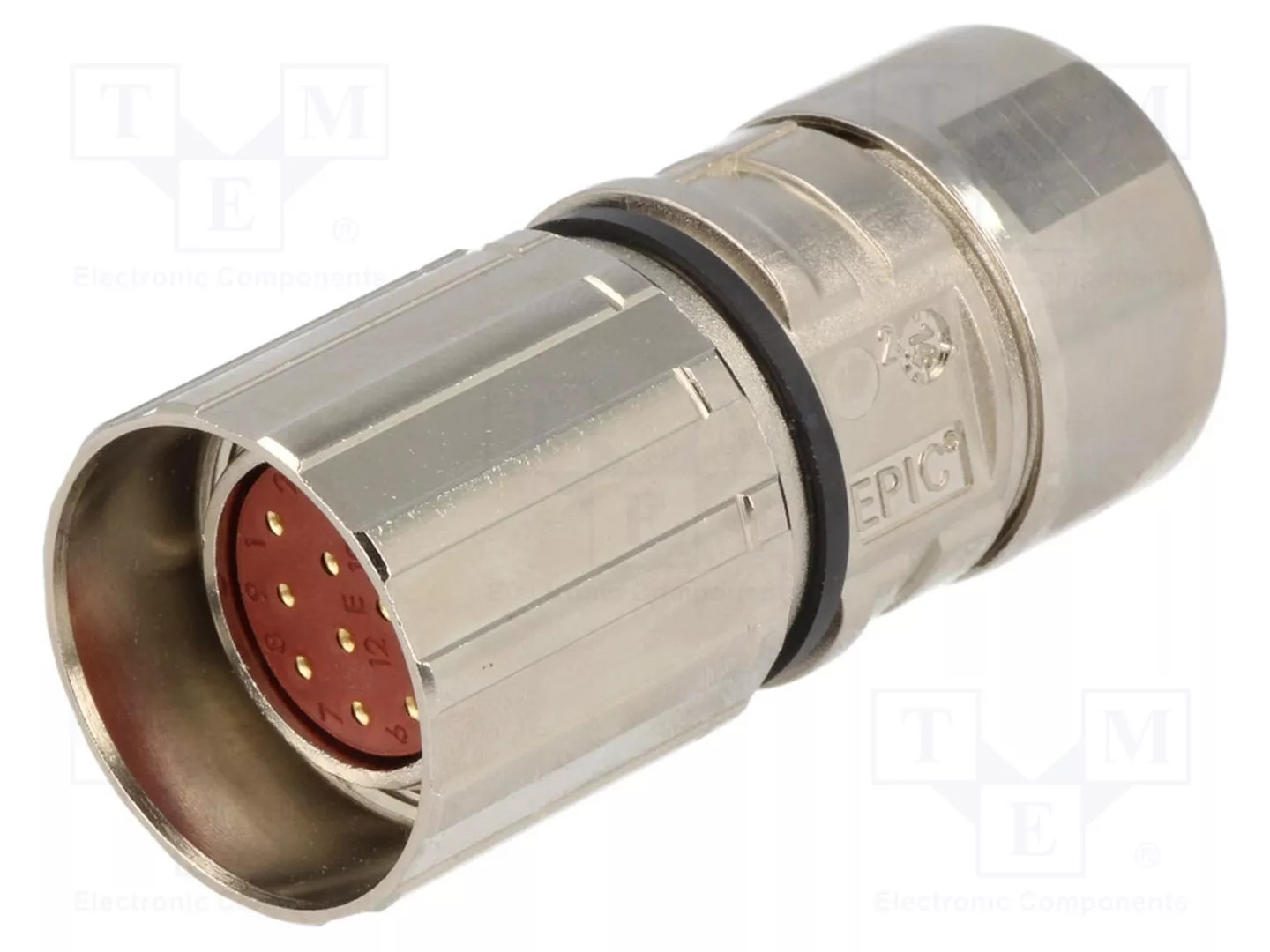 Connector: M23; plug; PIN: 12; female; soldering; for cable; IP68