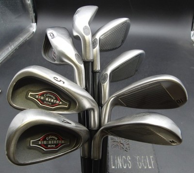 Satz 8x Callaway Big Bertha 2002 Eisen 4-PW Regular Graphitschäfte*
