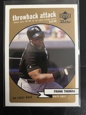 1999 Upper Deck Retro Throwback Attack Level 2 309/500 Frank Thomas #T12 HOF