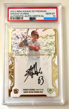 PSA 10 2023 BBM Rookie Ed Premium Shodai Uchida RC Authentic Autograph Vertical