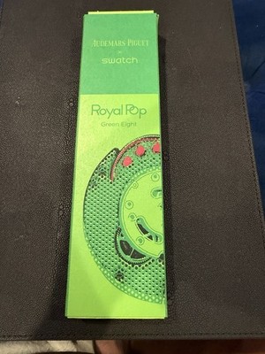 Audemars Piguet x Swatch Royal Oak Royal Pop Green Eight SO35G100 NEW Box Papers
