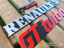 Pieza repuesto para GT TURBO / GTT . Emblem , anagrama , emblema  ** 3D print **