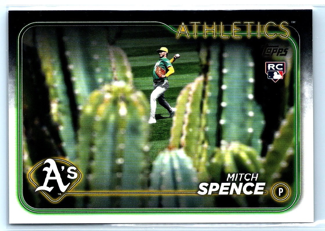 2024 Topps Update #US28 Mitch Spence Golden Mirror SP RC
