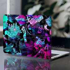 2 Pack Colorful Graffiti Pattern Laptop Art Case Universal Laptop Skin Sticker