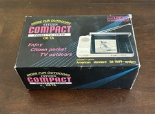 Citizen Compact Pocket Portable LCD TV 06TA Box and Instructions Vintage NOS