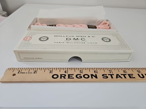 DMC Pearl Cotton (Coton Perle) Size 5 Color #819 BABY PINK Box of 5 Skeins - Picture 5 of 5