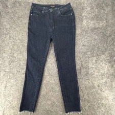 Judy Blue Jeans Womens 13 / 31 Skinny Frayed Hem Stretch Denim JB88703