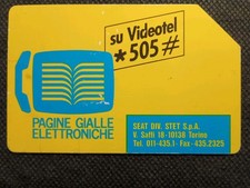 Scheda Telefonica Sip L.5.000 "Pagine Gialle Videotel *505#" Anno 1993