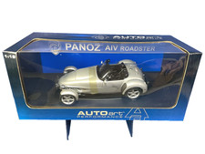 AUTO Art, 1998 Silver Panoz AIV V8 Roadster, Die Cast Car, 1:18 Scale, 78212 
