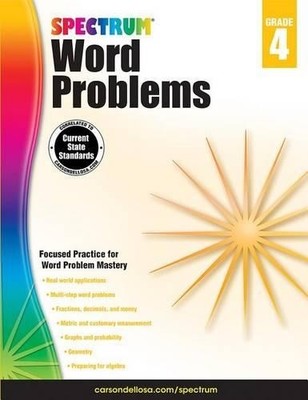 Spectrum Word Problems, Grade 4 (Taschenbuch)