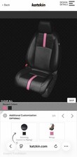 Katzkin Black Pink Leather Seat Covers For 2016-2021 Honda Civic Hatchback Katzkin Black Pink Leather Seat Covers For 2016-2021 Honda Civic Hatchback
