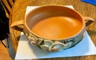 1940s Roseville Magnolia Console Bowl Terra Cotta Shade 447-6”