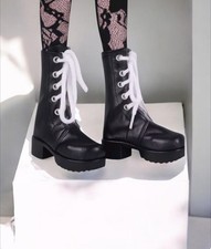 1/3 Bjd Doll Shoes Style I Help Boots Black Faux Leather