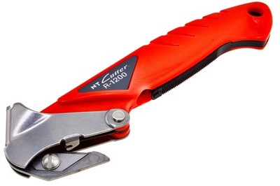 NT Cutter R-1200P Industrial Package Opener with Hook Blade & Safety Guard