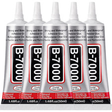 B7000 Glue Clear for Rhinestones, 5Pcs 50Ml Strong Adhesive B-7000 Jewelry Be...
