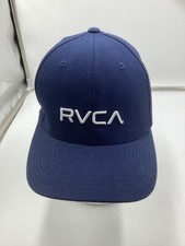 RVCA Blue Flexfit (Mid Fit) Polyester Blend B...