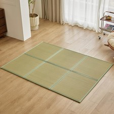 Japanese Tatami Mat 100 Rush Grass Mattress Queen 79  x60  Folding 1037GY1