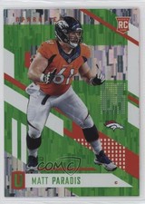 2017 Panini Unparalleled Lime Green Matt Paradis #89 0c6