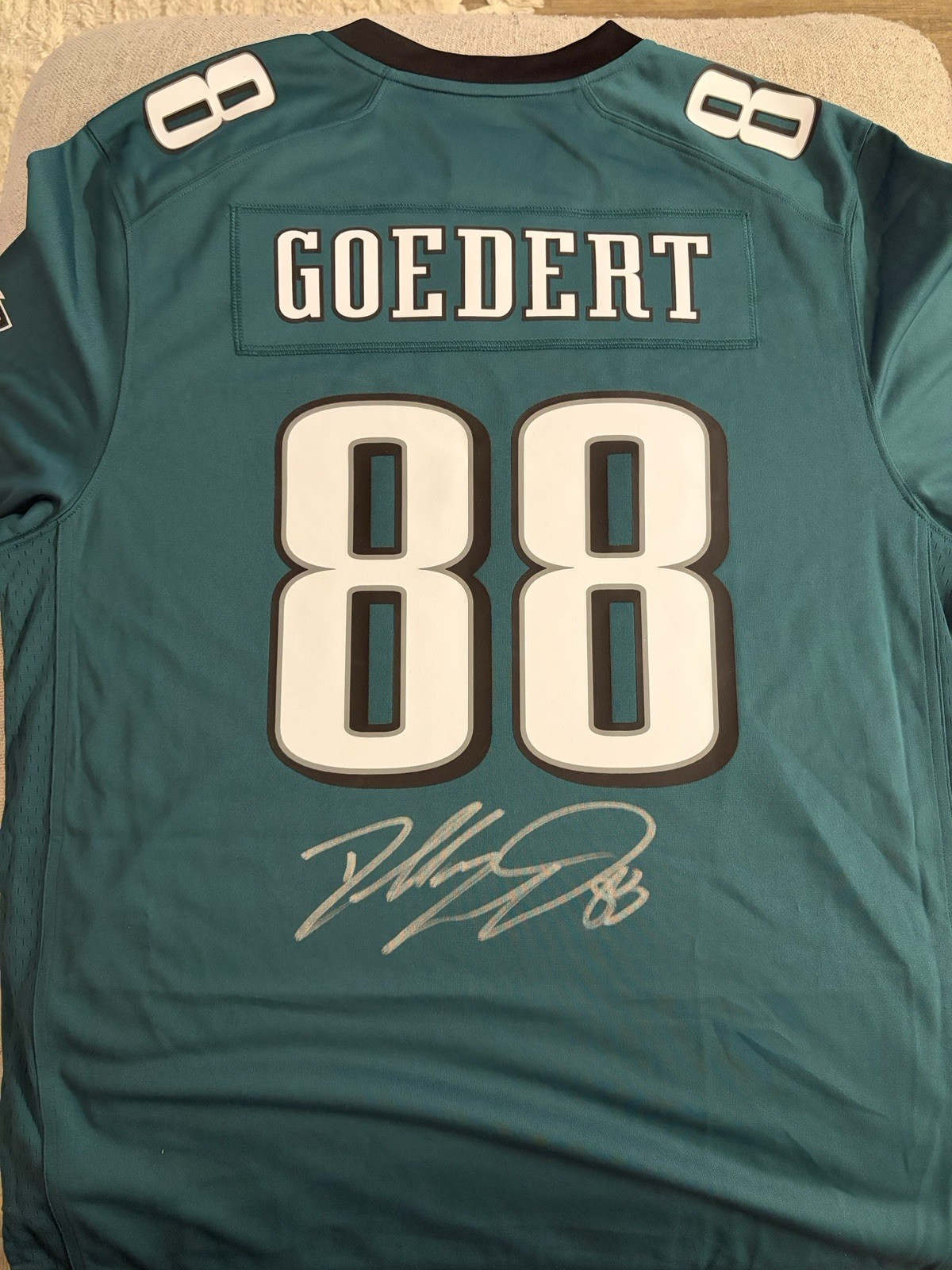 Dallas Goedert Super Bowl LIX Autographed Jersey Philadelphia Eagles