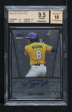 2011 Leaf Metal Draft Mikie Mahtook #AU-MM2 BGS 9.5 GEM MINT Auto 0s3