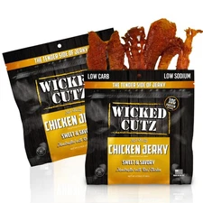 High Protein Chicken Jerky, 30g Protein, Tender Chewable Snack, USA Made (2