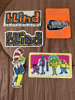 Vintage 90s Jason Lee blind / World Industries Skateboard Sticker Lot!!!!