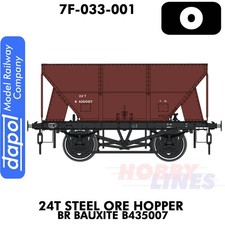 24T Steel Hopper BR Bauxite B435007 O gauge 1:43.5 Dapol 7F-033-001