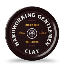 Hardworking Gentlemen Medium Hold Hair Clay For Men, 3 Ounce Pack of 1