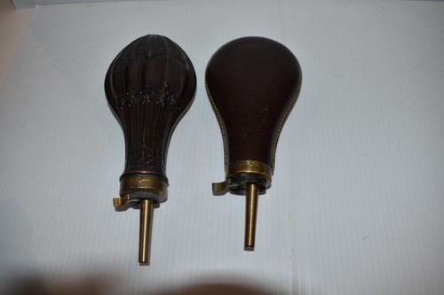 JAMES DIXON (?) POWDER FLASKS (MQB110)
