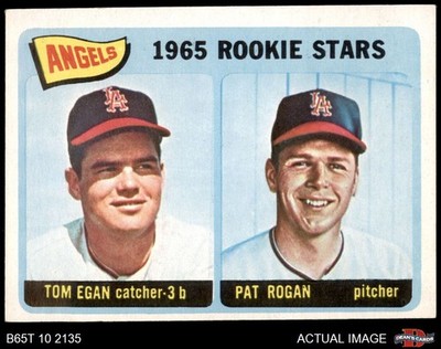 1965 Topps #486 Tom Egan / Pat Rogan Angels RCs RC 6 - EX/MT