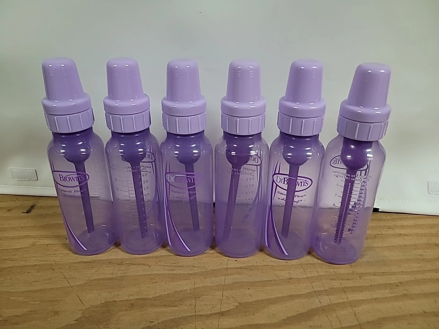 Dr. Brown's Natural Flow Purple/Lavender Bottles - 8 oz. - 6 total bottles
Opens in a new window or