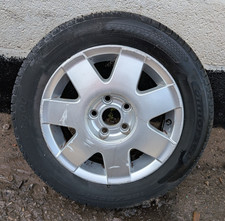 Volkswagen Polo Alloy Wheel With Tyre 2007 Reg 9N3 6Q0601025K SEE IMAGES