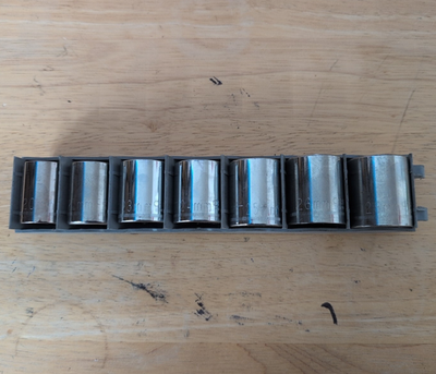 #ad Vintage Craftsman 1 2 Drive 7pc Metric Socket Set 20mm 28mm GG1G2GK Series $36.94