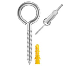 304 Stainless Steel Screw Eyes,Screw Eyes Heavy Duty,Screw in Eye Hooks Ring,...